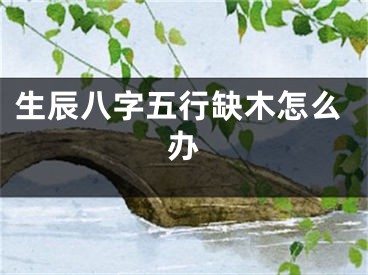 生辰八字五行缺木怎么办