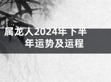 属龙人2024年下半年运势及运程