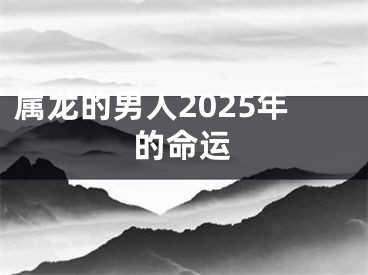 属龙的男人2025年的命运