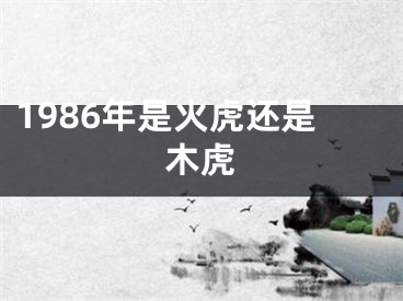 1986年是火虎还是木虎