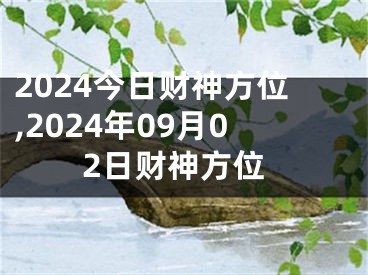 2024今日财神方位,2024年09月02日财神方位