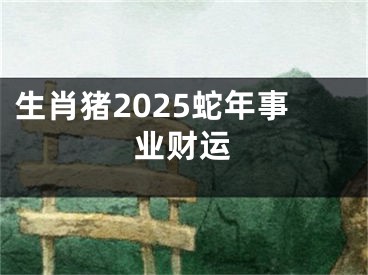 生肖猪2025蛇年事业财运
