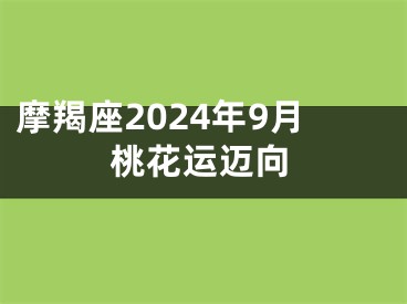 摩羯座2024年9月桃花运迈向
