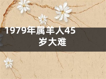 1979年属羊人45岁大难