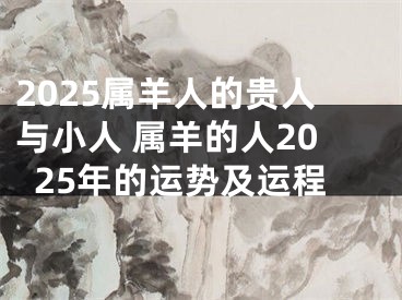 2025属羊人的贵人与小人 属羊的人2025年的运势及运程