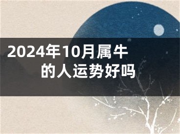 2024年10月属牛的人运势好吗