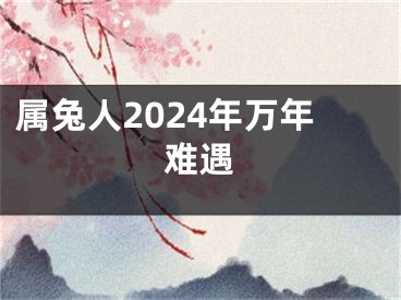 属兔人2024年万年难遇