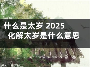 什么是太岁 2025化解太岁是什么意思