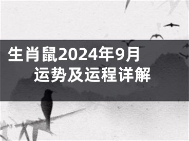 生肖鼠2024年9月运势及运程详解