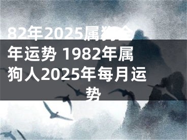 82年2025属狗全年运势 1982年属狗人2025年每月运势