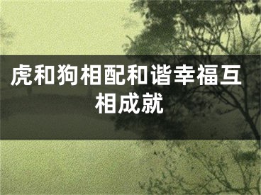 虎和狗相配和谐幸福互相成就