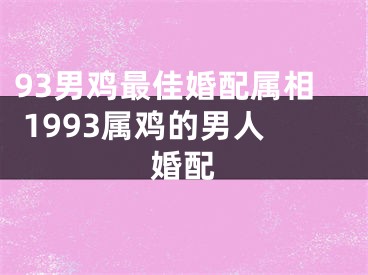93男鸡最佳婚配属相 1993属鸡的男人婚配