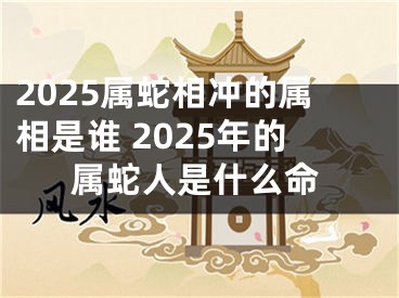 2025属蛇相冲的属相是谁 2025年的属蛇人是什么命