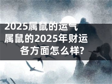 2025属鼠的运气 属鼠的2025年财运各方面怎么样?
