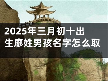 2025年三月初十出生廖姓男孩名字怎么取