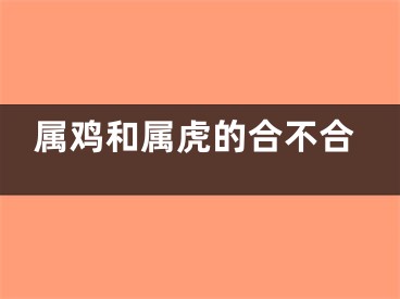 属鸡和属虎的合不合