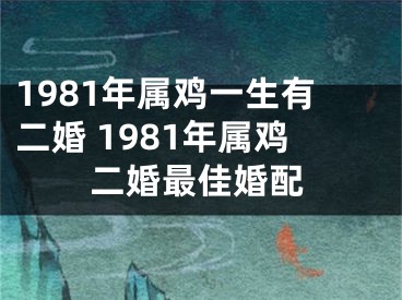 1981年属鸡一生有二婚 1981年属鸡二婚最佳婚配