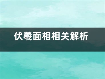 伏羲面相相关解析