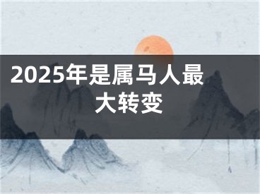 2025年是属马人最大转变