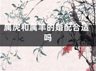 属虎和属羊的婚配合适吗