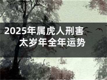 2025年属虎人刑害太岁年全年运势