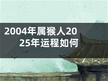 2004年属猴人2025年运程如何