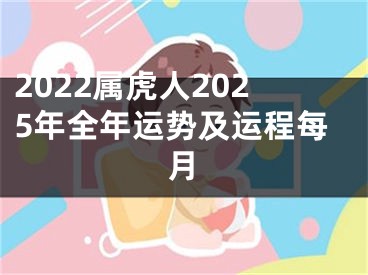 2022属虎人2025年全年运势及运程每月