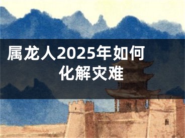 属龙人2025年如何化解灾难