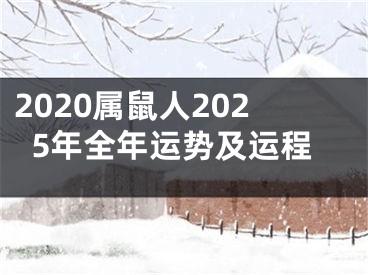 2020属鼠人2025年全年运势及运程