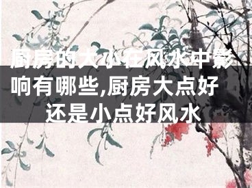 厨房的大小在风水中影响有哪些,厨房大点好还是小点好风水