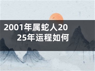 2001年属蛇人2025年运程如何
