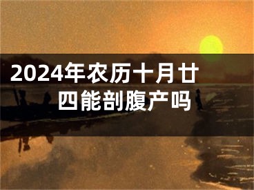 2024年农历十月廿四能剖腹产吗