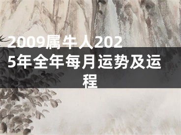 2009属牛人2025年全年每月运势及运程
