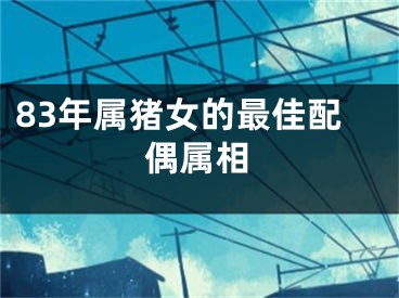 83年属猪女的最佳配偶属相