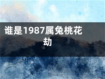 谁是1987属兔桃花劫 