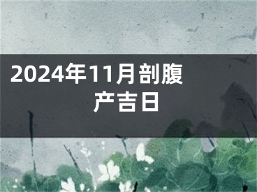 2024年11月剖腹产吉日