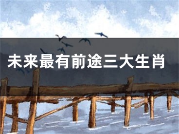 未来最有前途三大生肖
