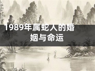 1989年属蛇人的婚姻与命运