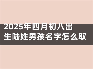2025年四月初八出生陆姓男孩名字怎么取