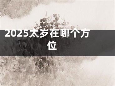 2025太岁在哪个方位 