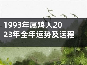 1993年属鸡人2023年全年运势及运程