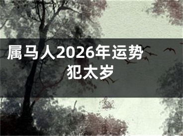 属马人2026年运势犯太岁