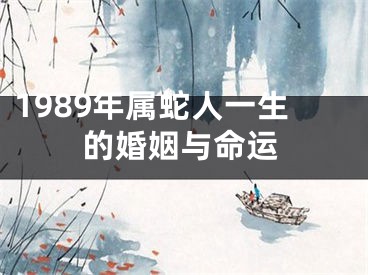 1989年属蛇人一生的婚姻与命运