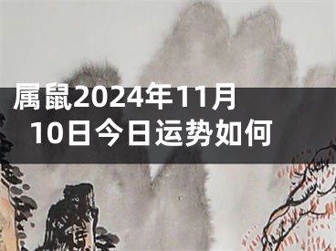 属鼠2024年11月10日今日运势如何
