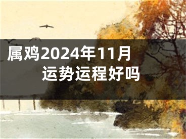 属鸡2024年11月运势运程好吗