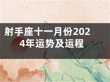 射手座十一月份2024年运势及运程