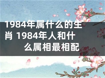 1984年属什么的生肖 1984年人和什么属相最相配