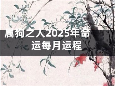 属狗之人2025年命运每月运程