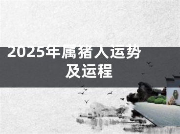 2025年属猪人运势及运程