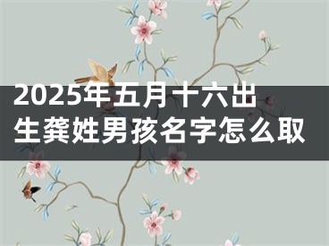 2025年五月十六出生龚姓男孩名字怎么取